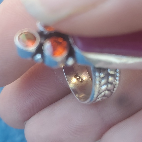 New Cherry Ruby and Garnet 925 Silver Ring. - Picture 8 of 8